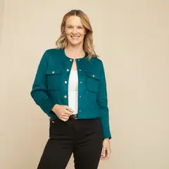 S COCCI - Chaqueta S.Cocci Mujer Diseño Liso Manga Larga