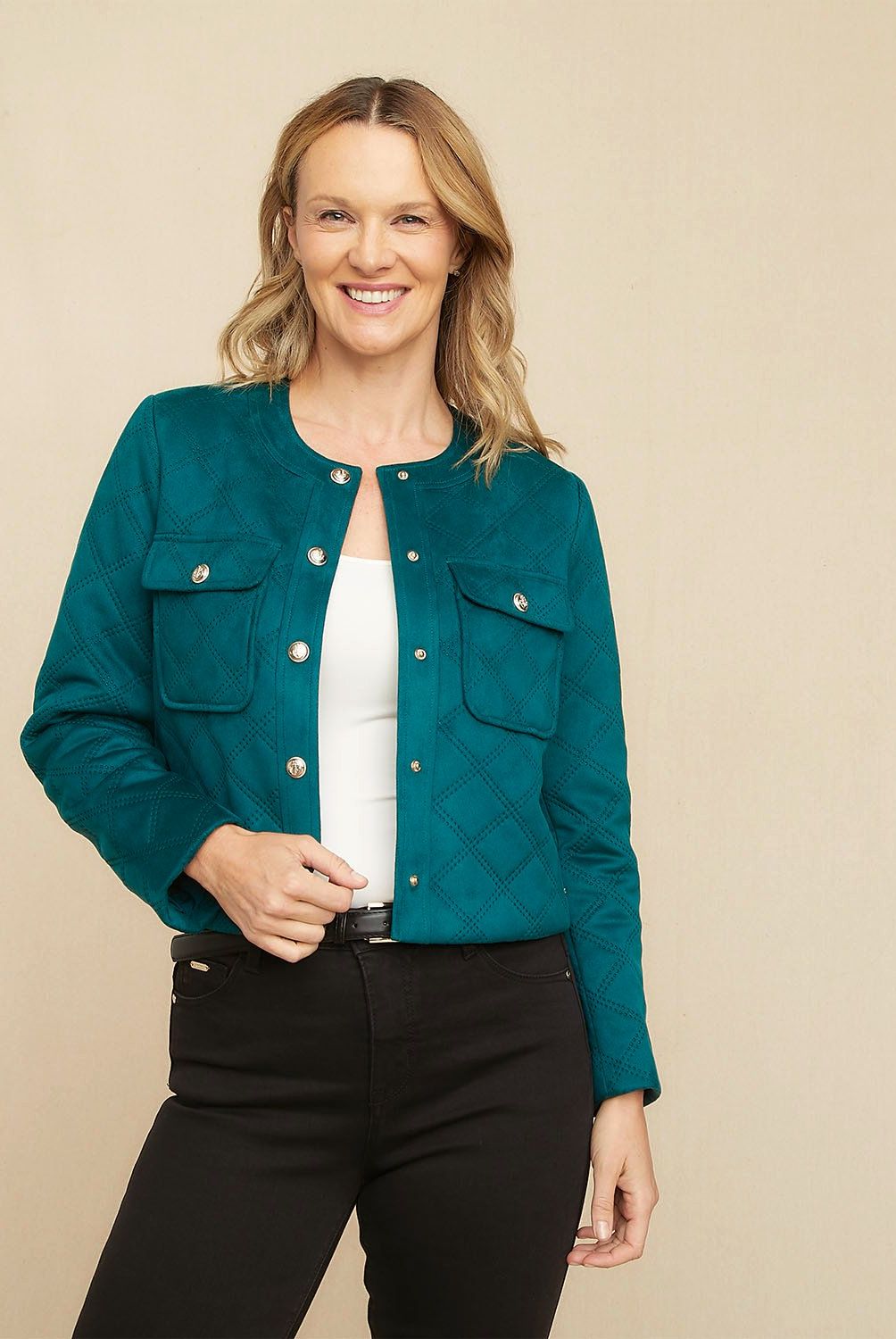 S COCCI - Chaqueta S.Cocci Mujer Diseño Liso Manga Larga