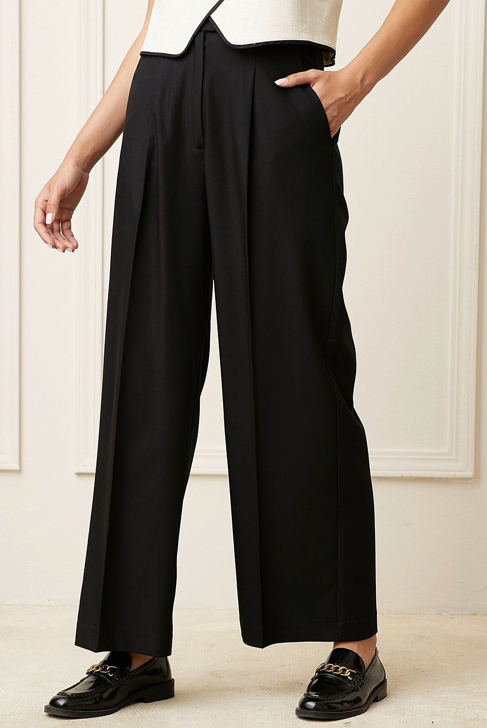 BASEMENT - Pantalón Recto Mujer Basement