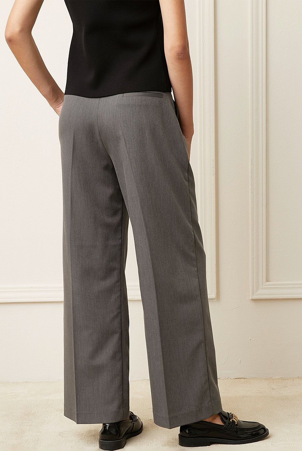 BASEMENT - Pantalón Recto Mujer Basement