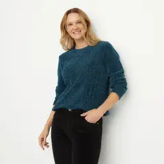NEWPORT - Sweater Chenille Mujer