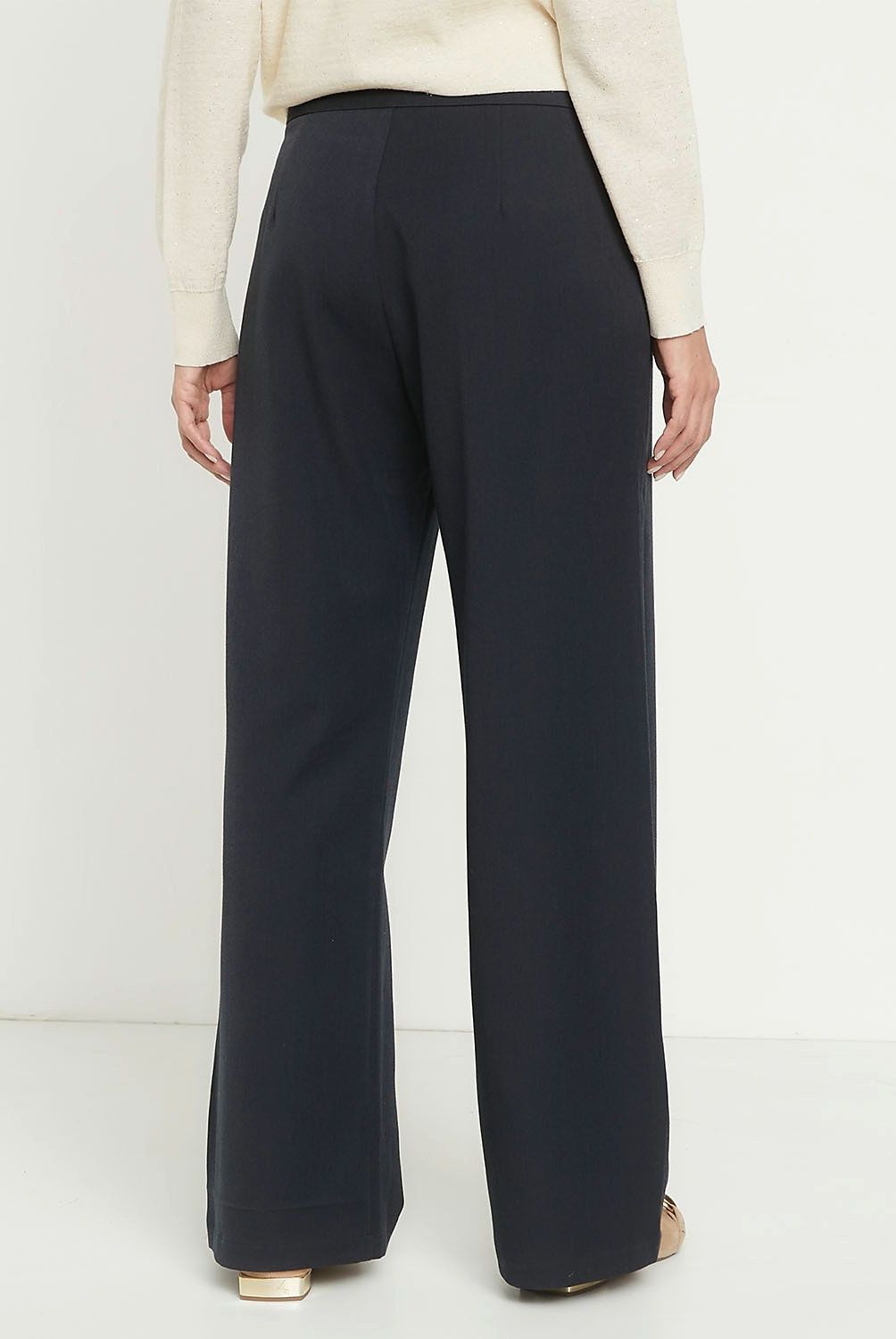 APOLOGY - Pantalón Palazzo Mujer Apology Tiro Medio