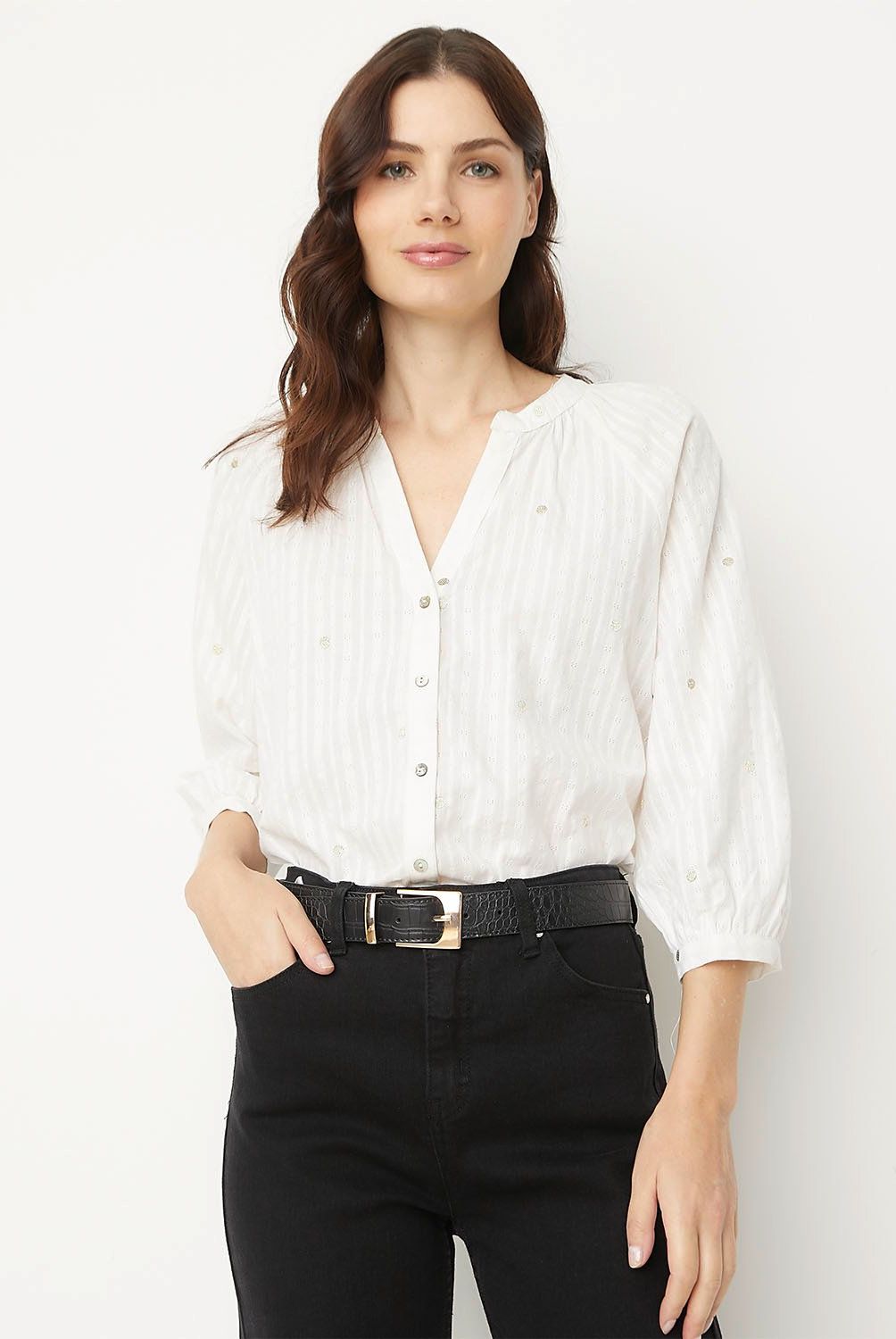 APOLOGY - Blusa Manga Larga Algodón Mujer Apology