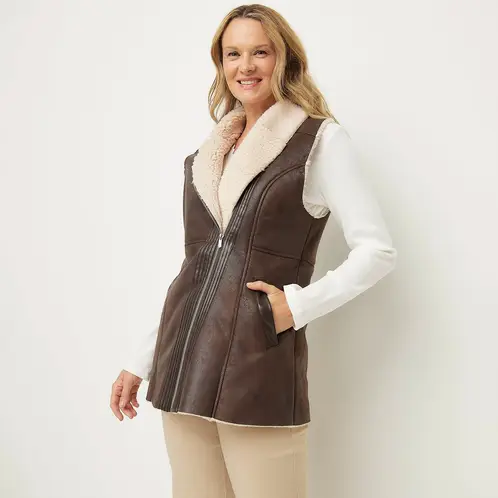 NEWPORT - Chaquetón PU Mujer
