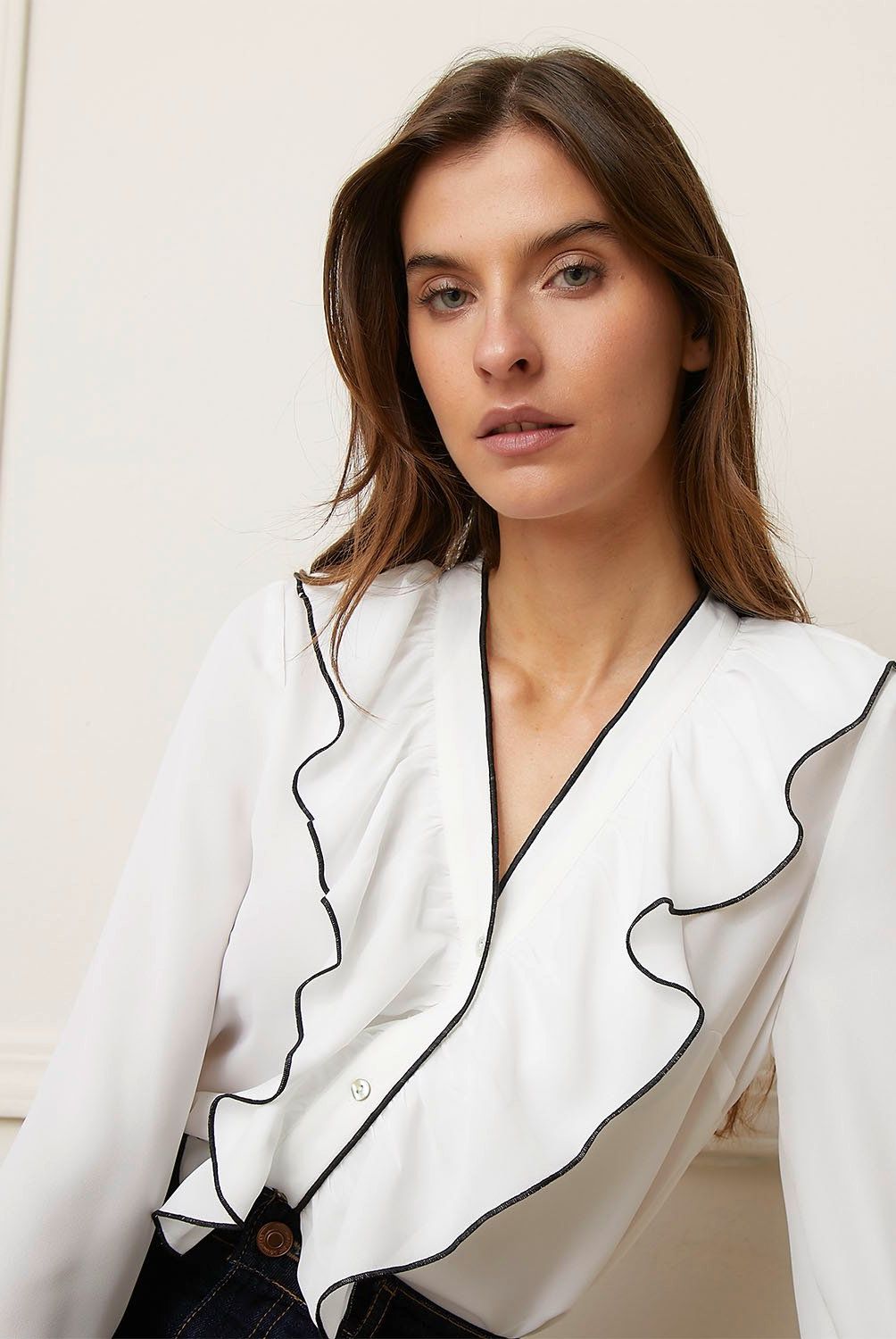 BASEMENT - Blusa Manga Larga Basement Mujer