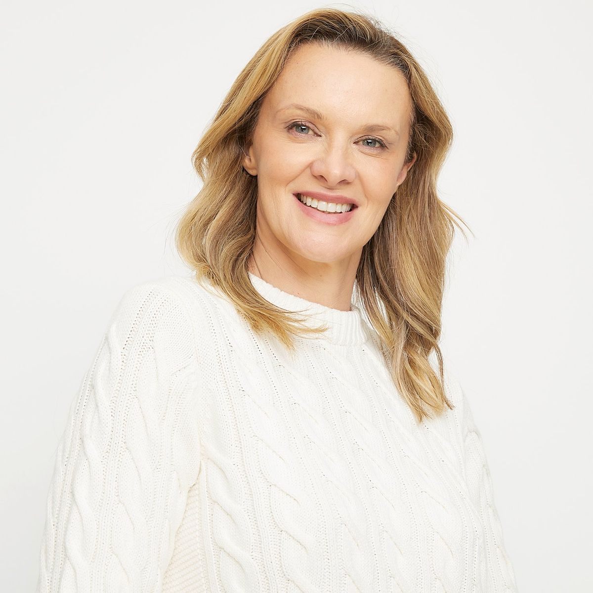 NEWPORT - Sweater Algodón Jaspeado Newport Mujer Manga Larga