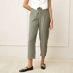 BASEMENT - Pantalón Jogger Mujer Viscosa Estilo Casual