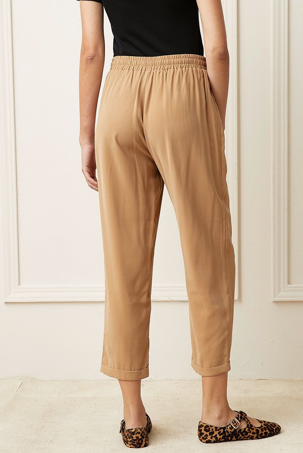 BASEMENT - Pantalón Jogger Mujer Basement Viscosa Estilo Casual