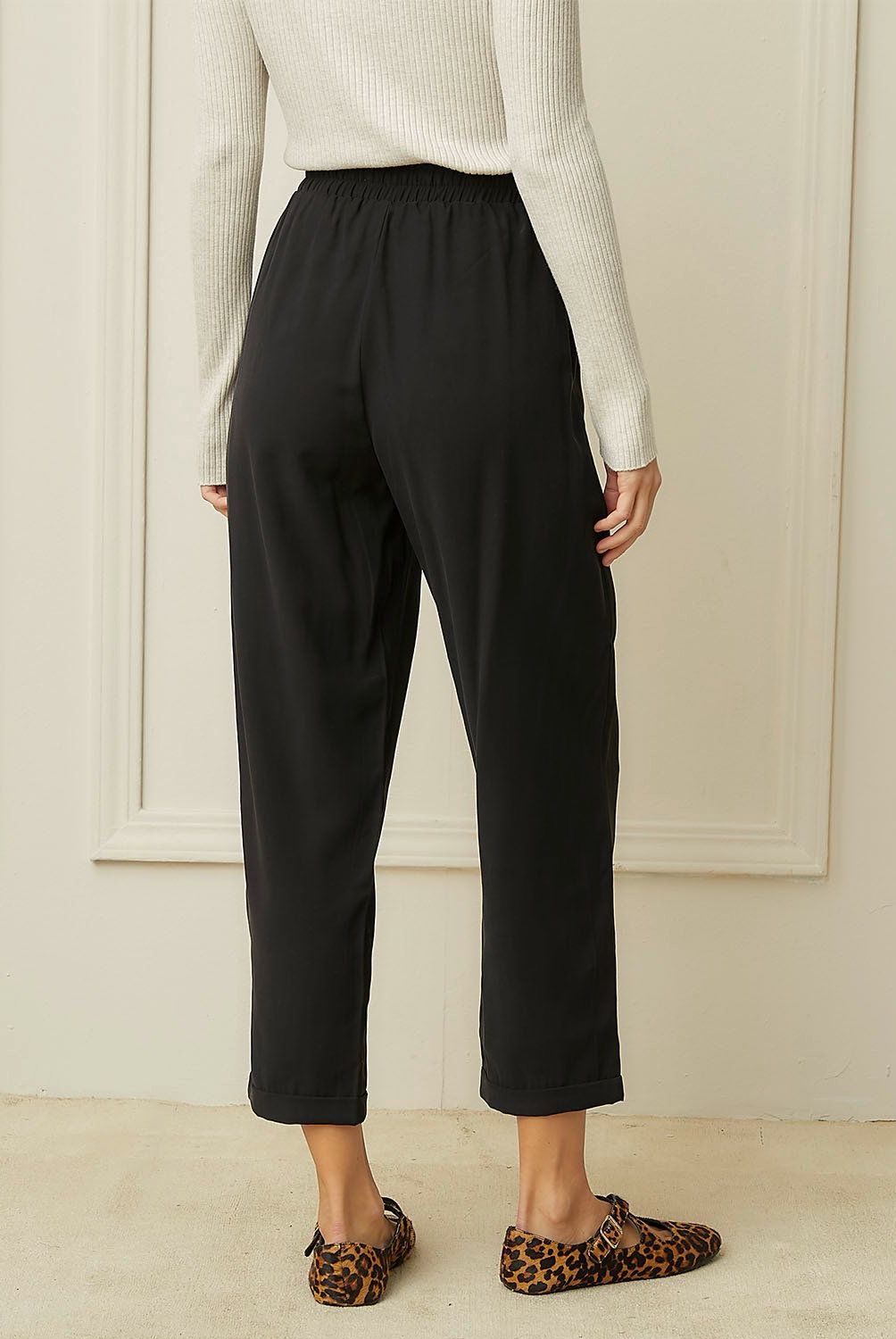 BASEMENT - Pantalón Jogger Mujer Basement Viscosa Estilo Casual
