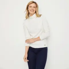 NEWPORT - Polera Manga Larga Algodón Mujer