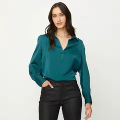 APOLOGY - Blusa Manga Larga Algodón Mujer