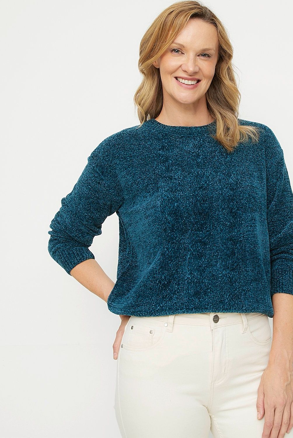 NEWPORT - Sweater Chenille Mujer