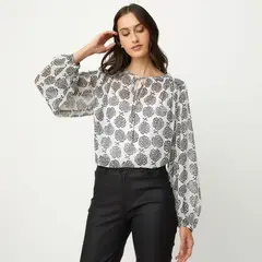 APOLOGY - Blusa Manga Larga Algodón Mujer