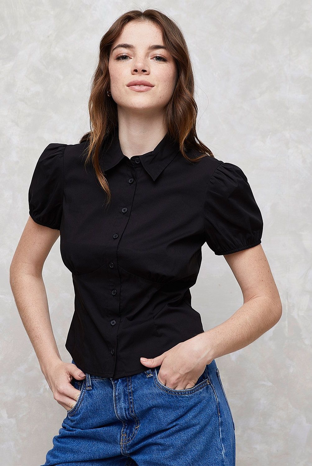 SYBILLA - Blusa Sybilla Manga Corta Algodón Mujer