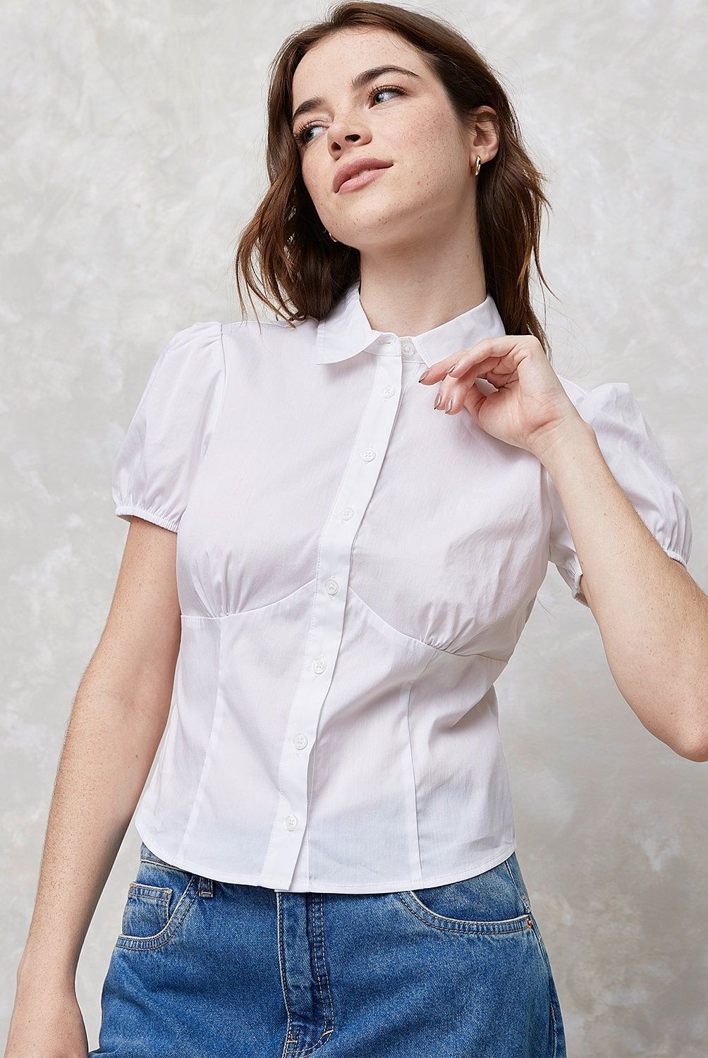 SYBILLA - Blusa Sybilla Manga Corta Algodón Mujer
