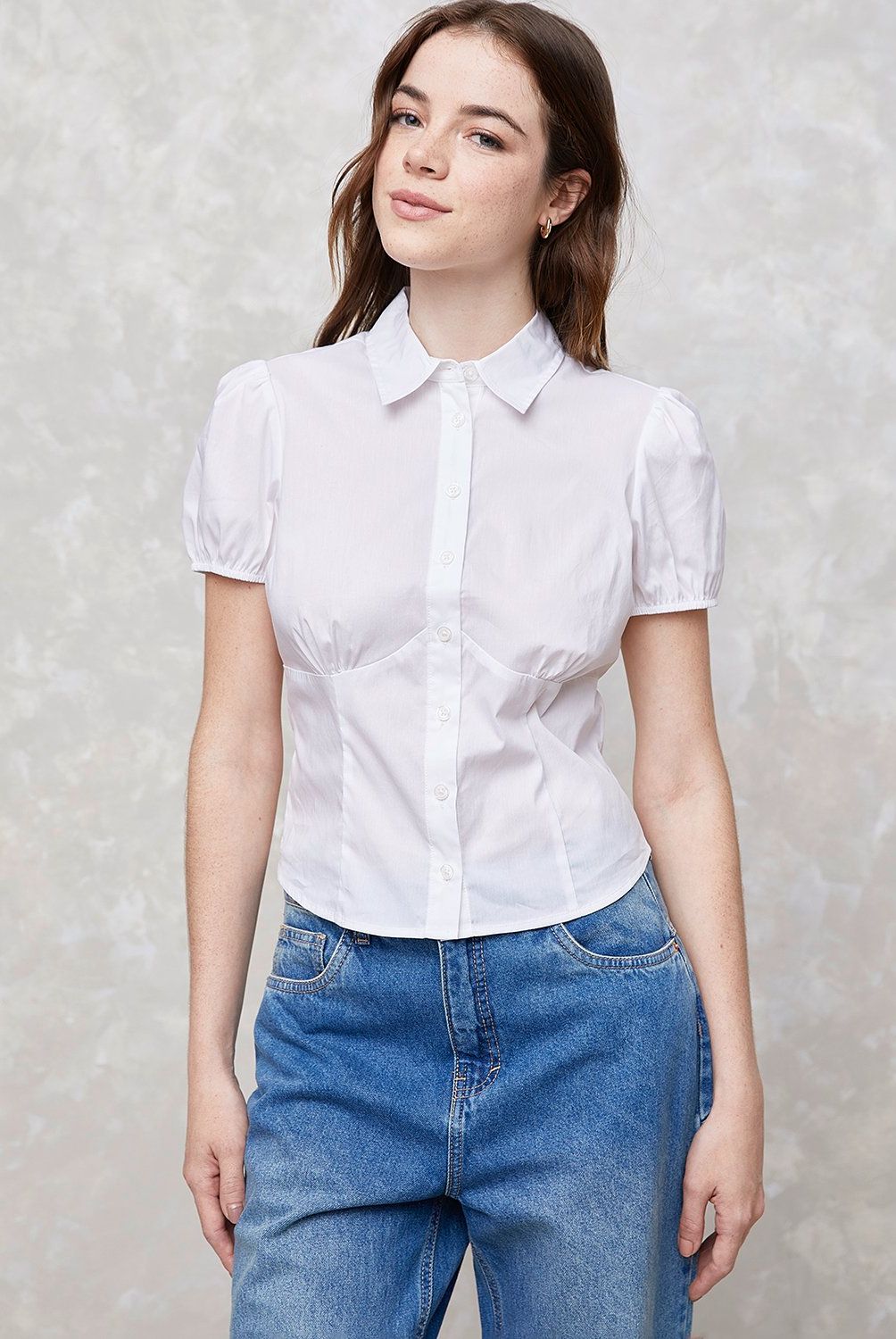 SYBILLA - Blusa Sybilla Manga Corta Algodón Mujer
