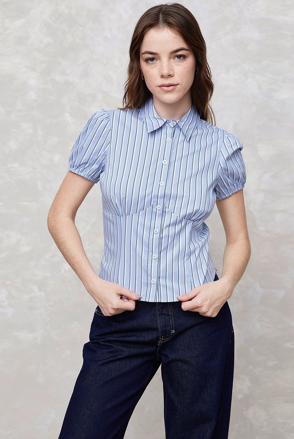 SYBILLA - Blusa Sybilla Manga Corta Algodón Mujer