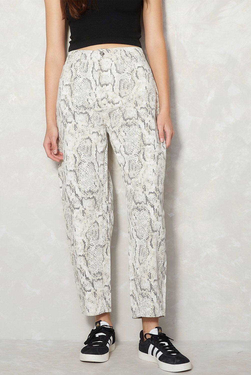 SYBILLA - Jeans Recto Sybilla Mujer Algodón Estampado Animal Print