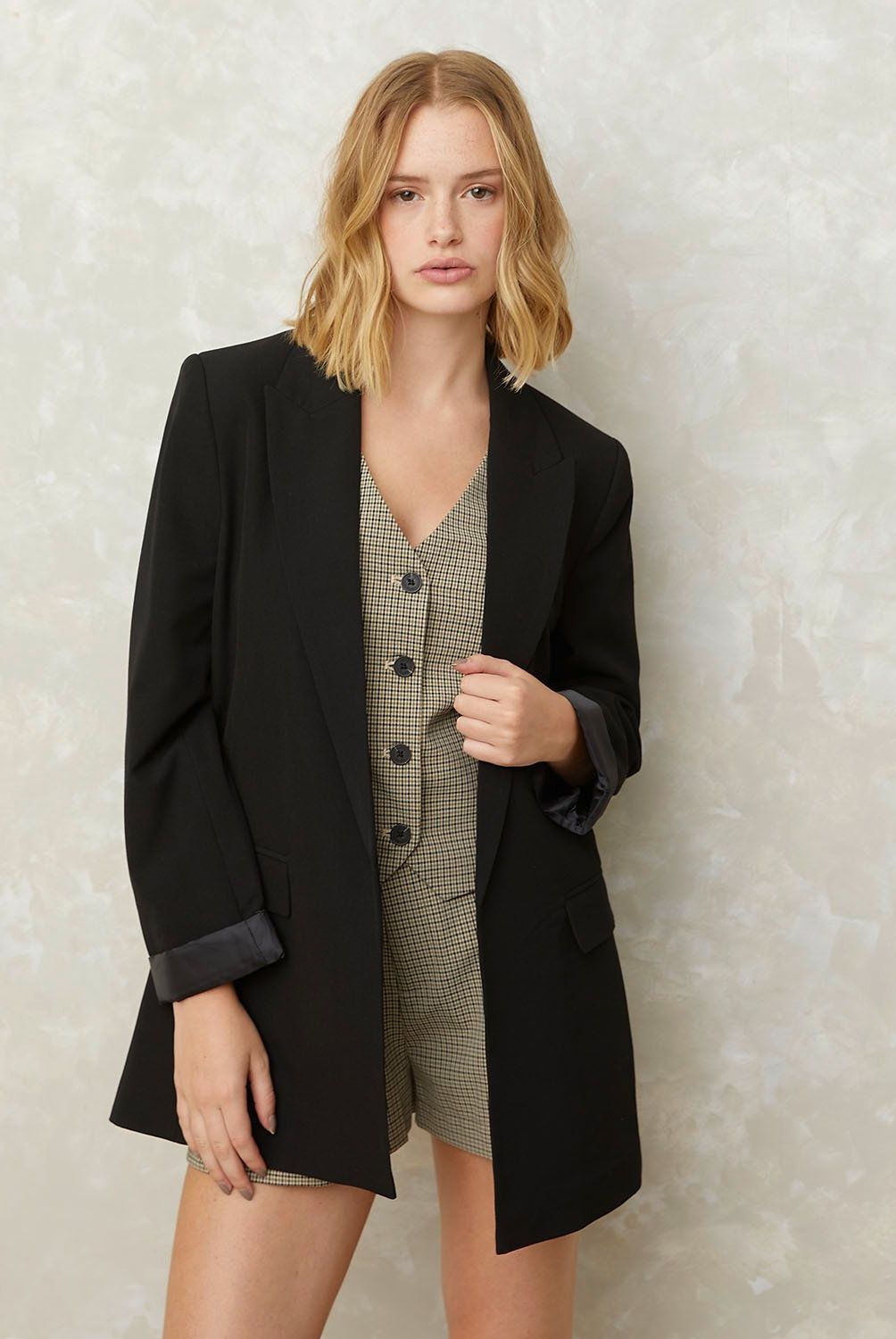 SYBILLA - Blazer Sybilla Mujer Manga Larga Diseño Formal