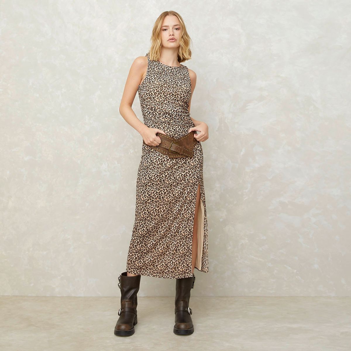 SYBILLA - Vestido Largo Animal Print Sybilla Mujer Casual