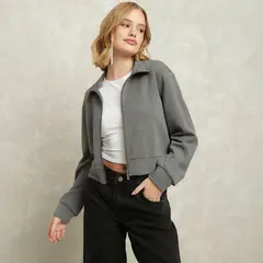 SYBILLA - Polerón Mujer Regular Fit Manga Larga