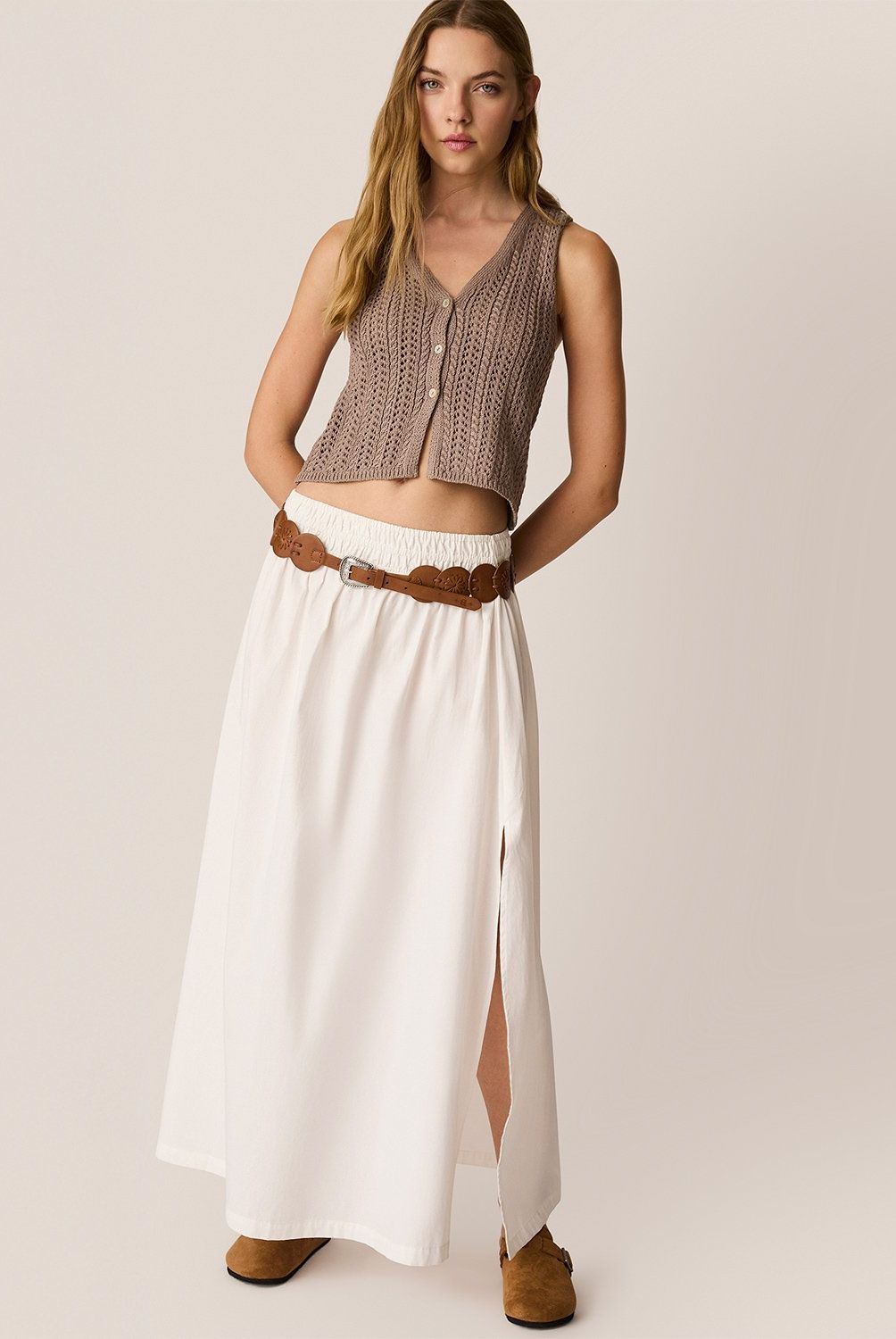 SYBILLA - Top Crop Sybilla Sin Mangas Mujer Casual