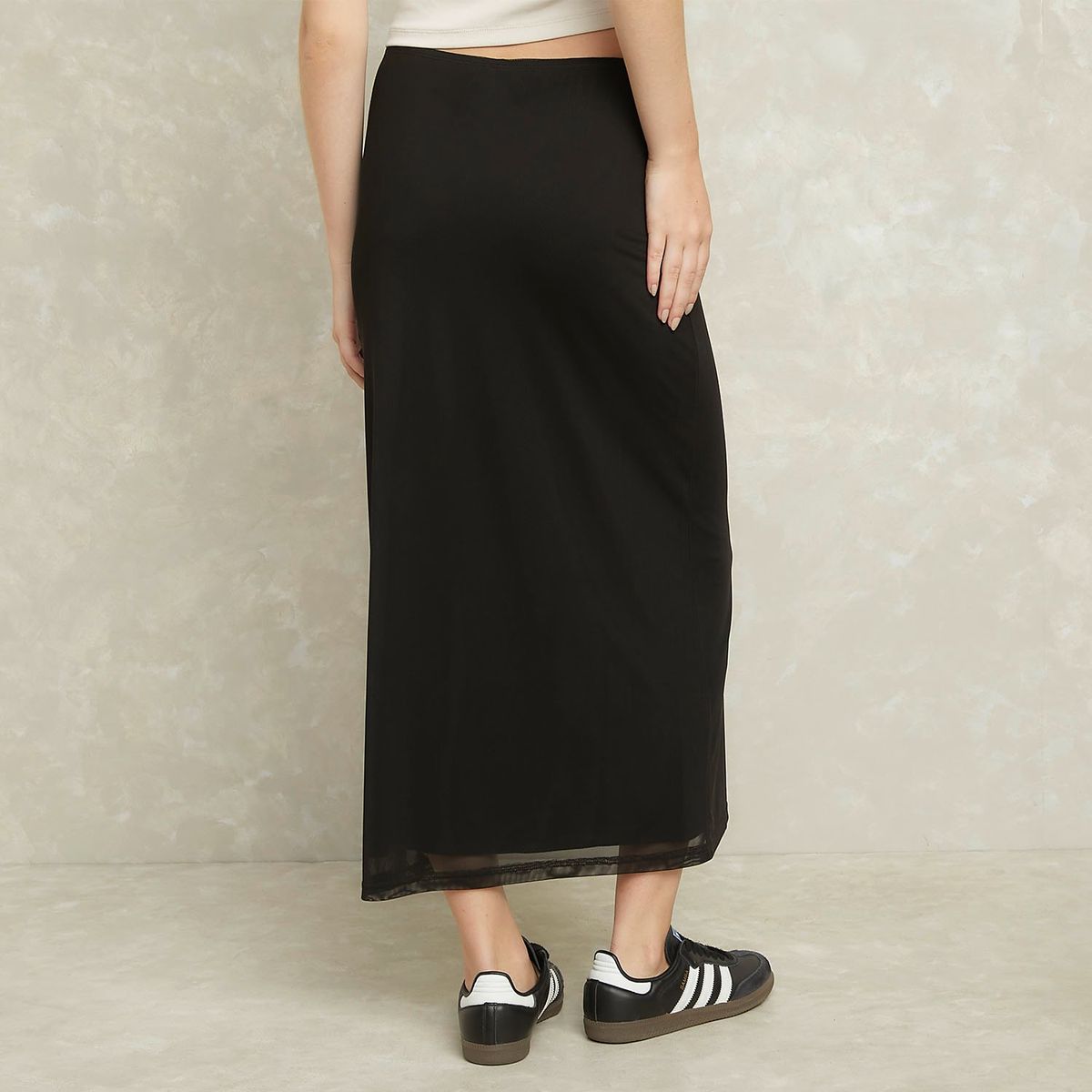 SYBILLA - Falda Midi Mujer Sybilla Diseño Cuadros