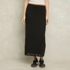 SYBILLA - Falda Midi Mujer Diseño Cuadros