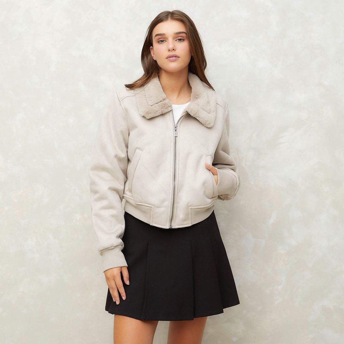 SYBILLA - Chaqueta Aviadora Mujer Sybilla