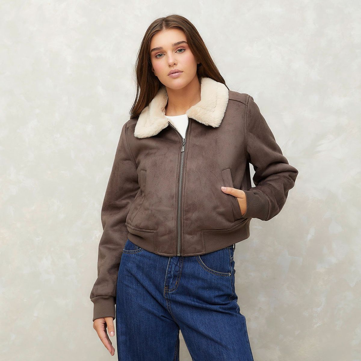 SYBILLA - Chaqueta Aviadora Mujer Sybilla