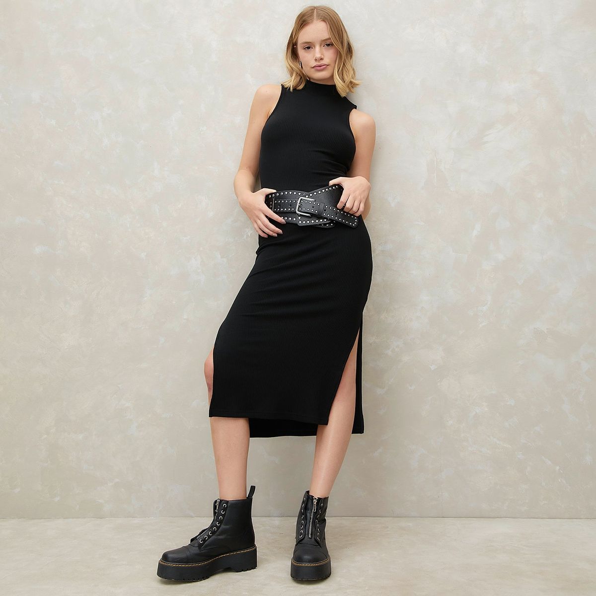 SYBILLA - Vestido Sybilla Largo Casual Mujer Viscosa y Elastano