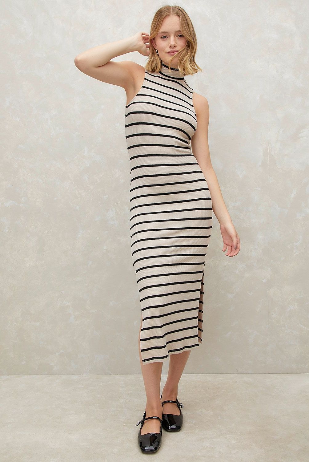 SYBILLA - Vestido Sybilla Largo Casual Mujer Viscosa y Elastano
