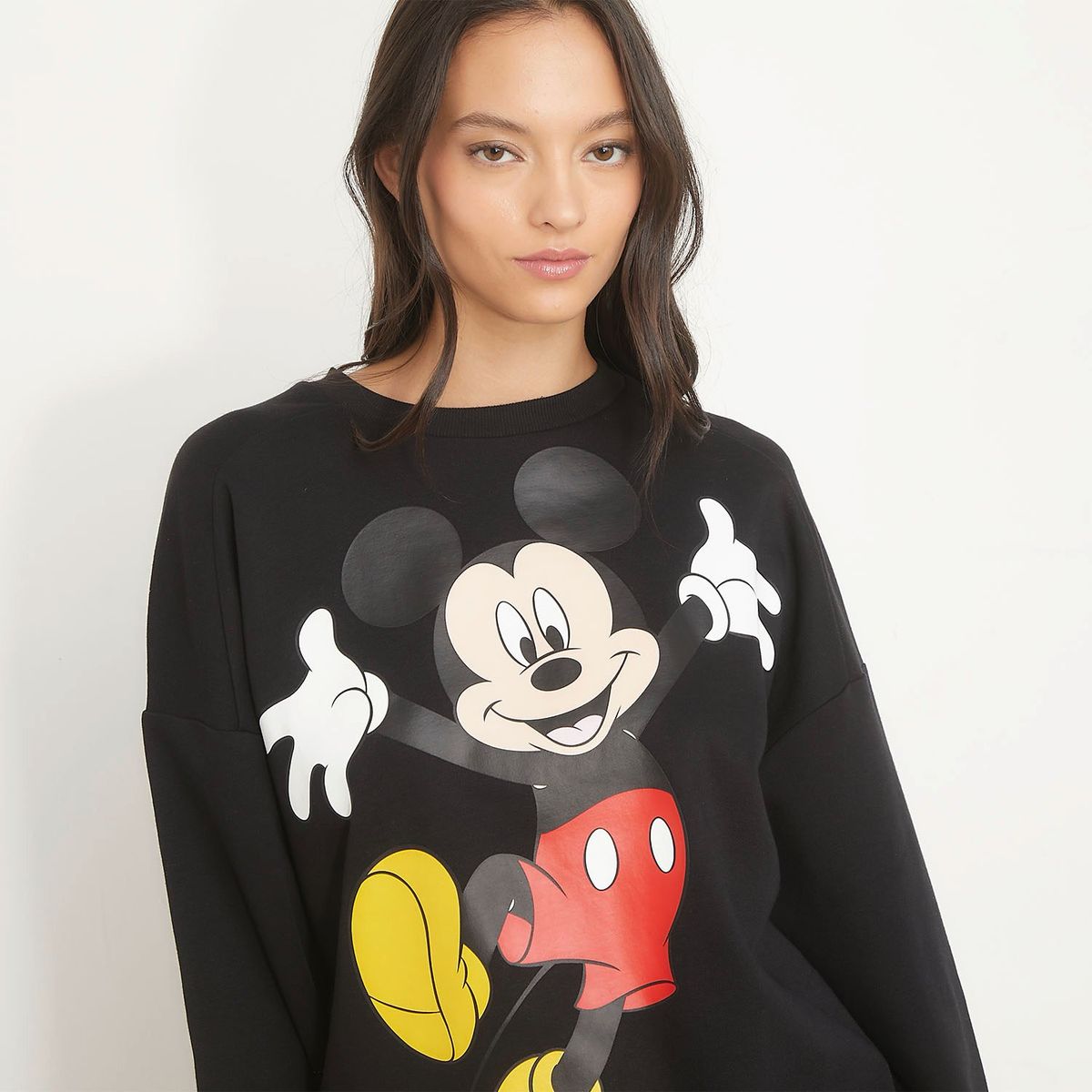 SYBILLA - Polerón Sybilla Algodón Estampado Mickey Mouse Mujer