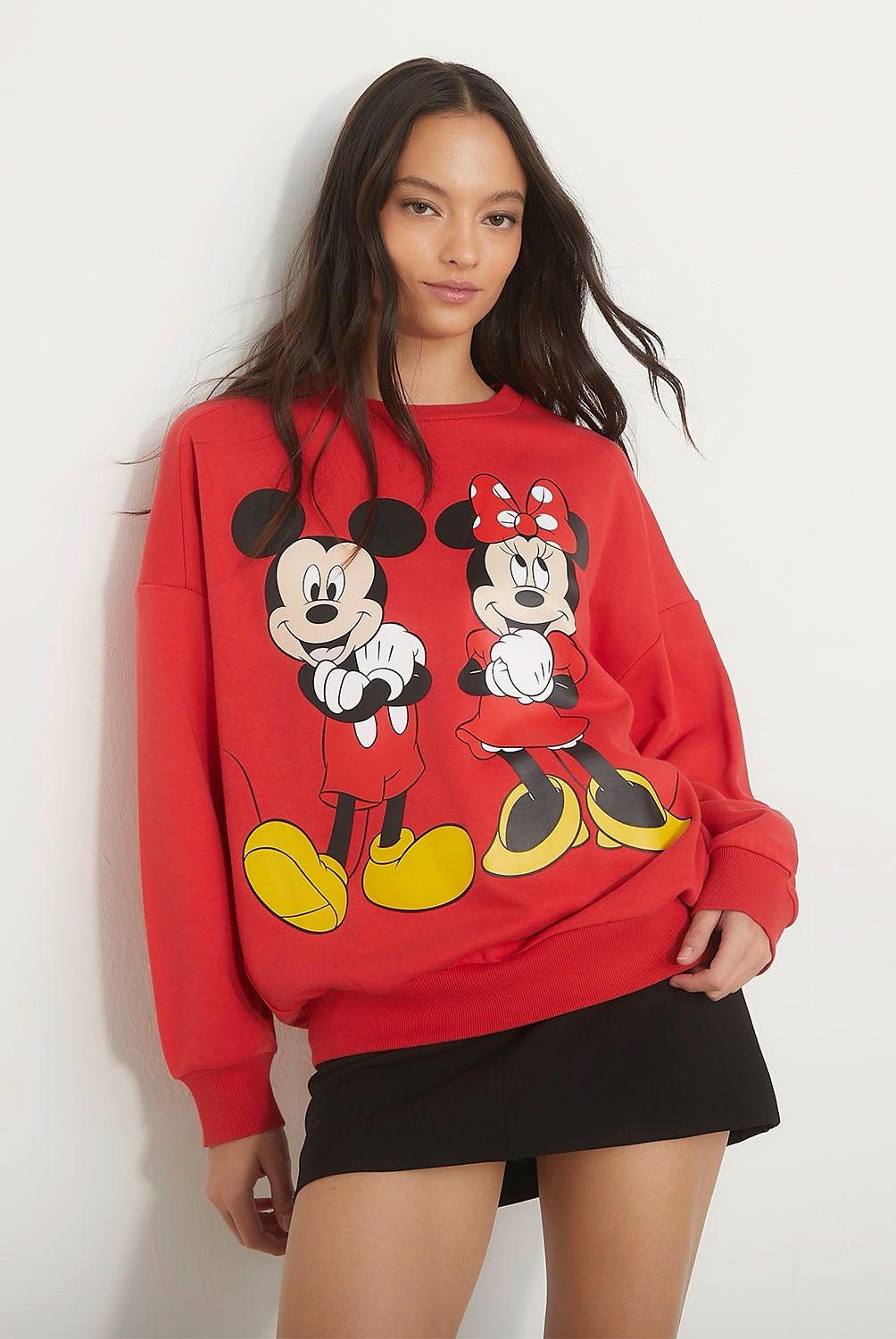 SYBILLA - Polerón Sybilla Algodón Estampado Mickey Mouse Mujer