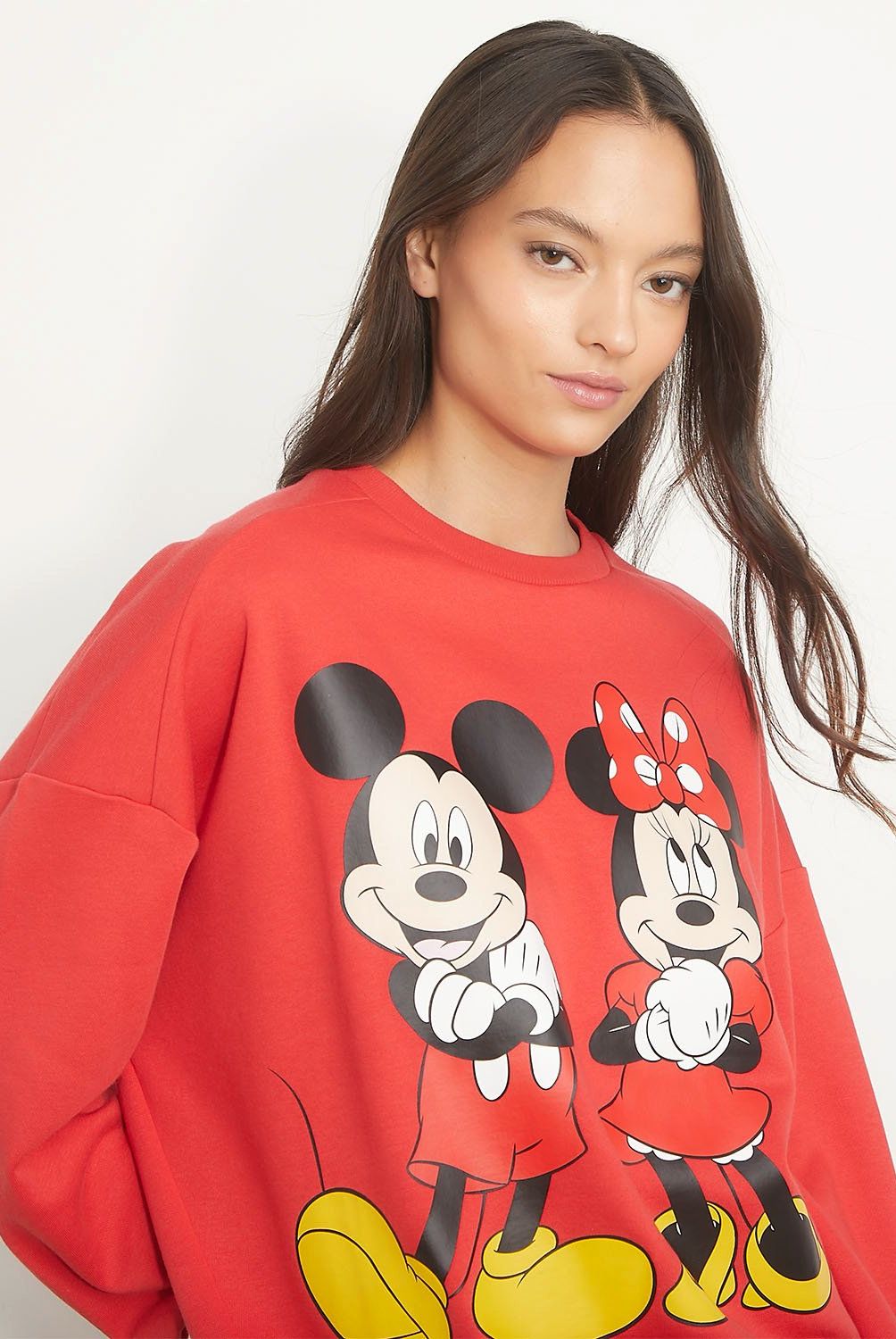 SYBILLA - Polerón Sybilla Algodón Estampado Mickey Mouse Mujer
