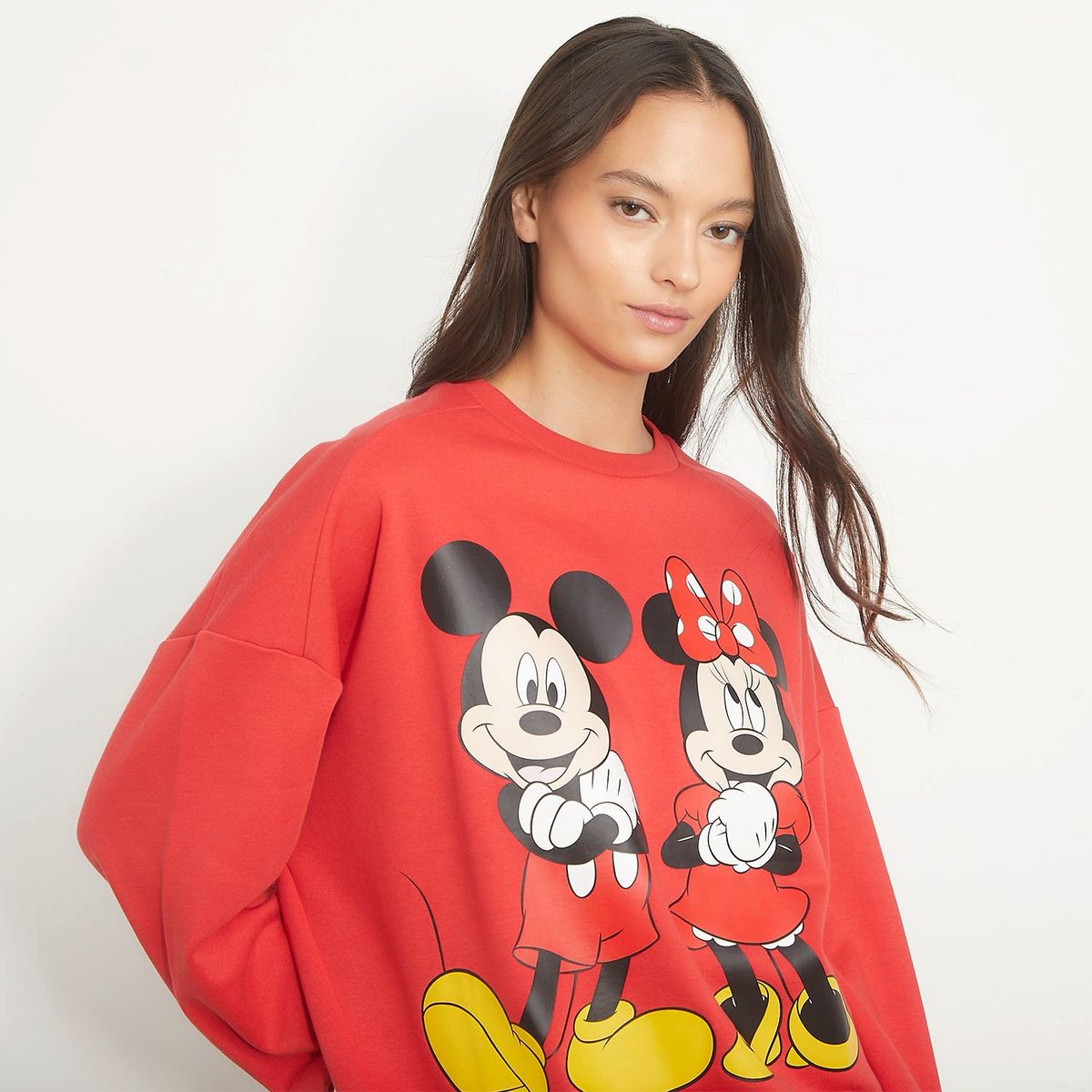 SYBILLA - Polerón Sybilla Algodón Estampado Mickey Mouse Mujer