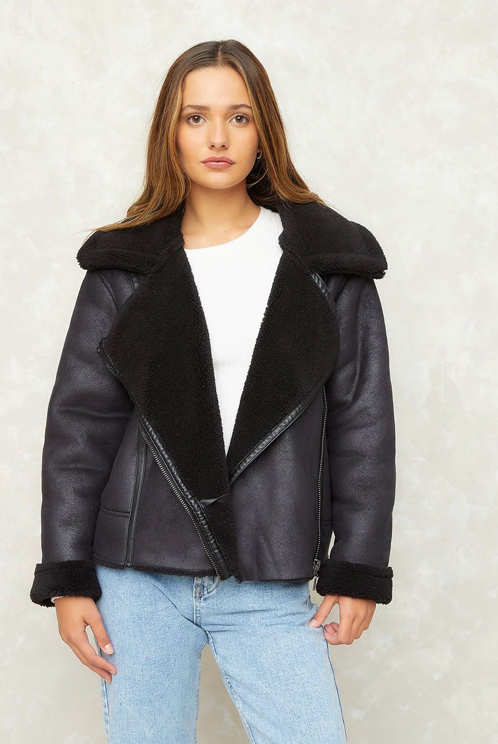 SYBILLA - Chaqueta Peluda Mujer Sybilla
