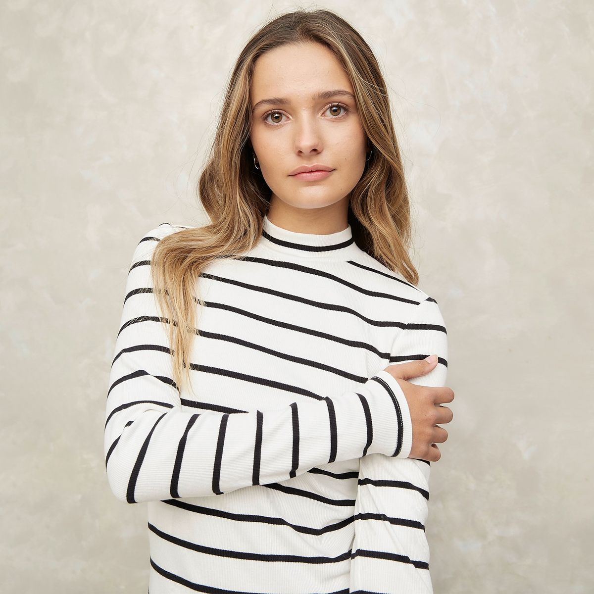 SYBILLA - Polera Manga Larga Algodón Mujer Sybilla