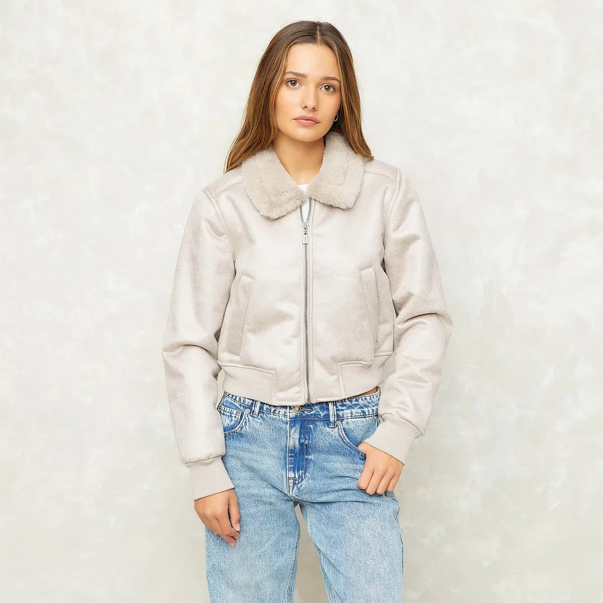 SYBILLA - Chaqueta Aviadora Mujer Sybilla
