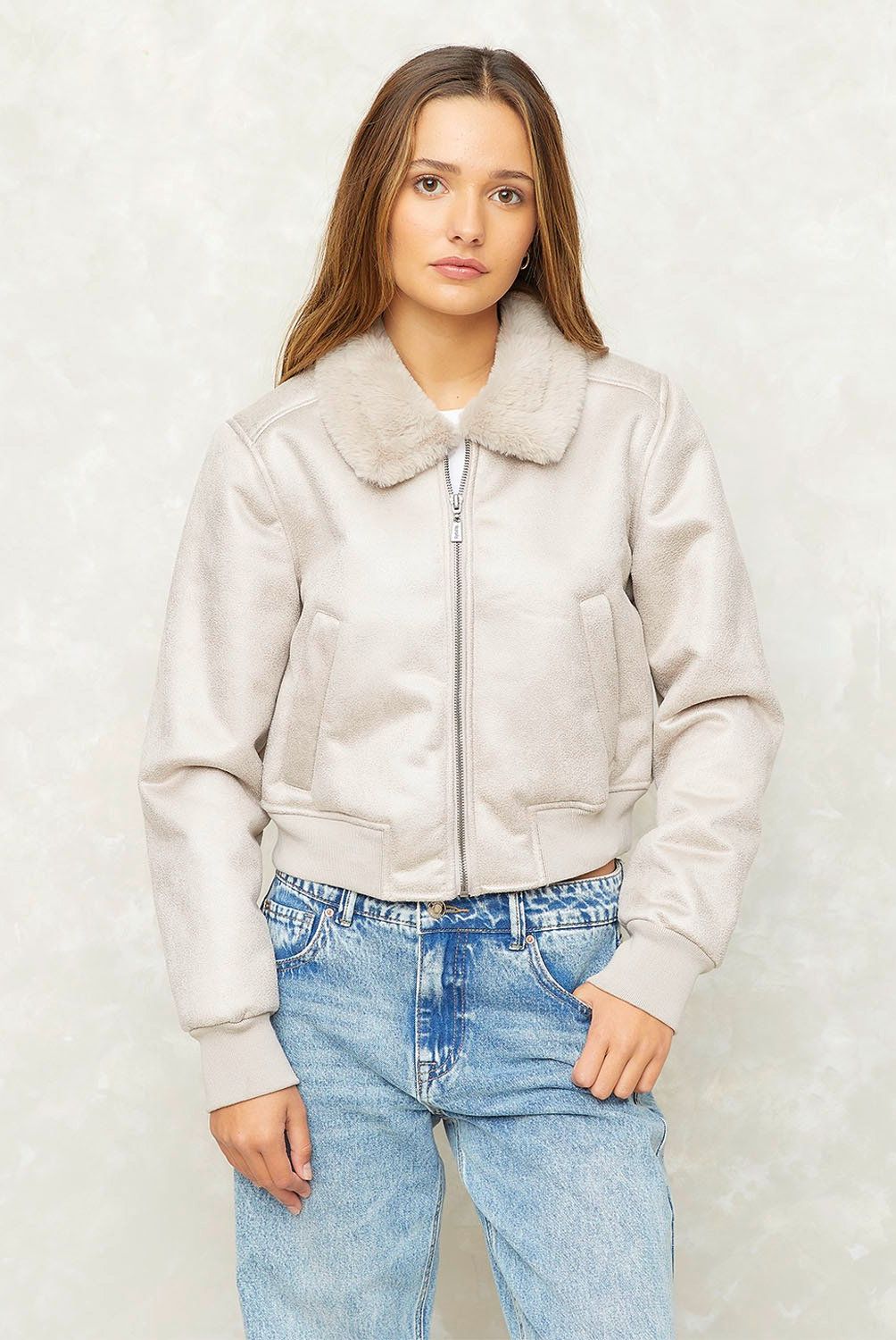 SYBILLA - Chaqueta Aviadora Mujer Sybilla