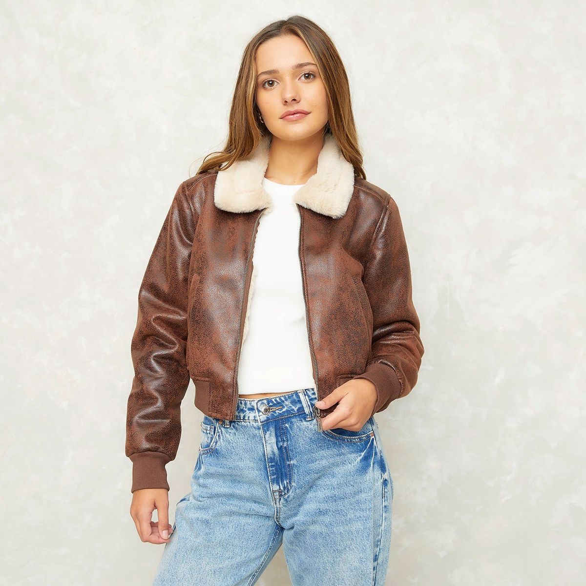 SYBILLA - Chaqueta Aviadora Mujer Sybilla