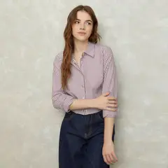 SYBILLA - Blusa Manga Larga Algodón Mujer