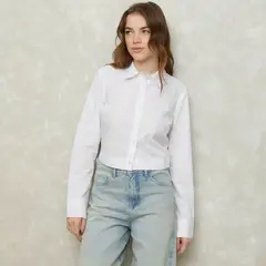 SYBILLA - Blusa Manga Larga Algodón Mujer