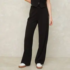 SYBILLA - Pantalón Recto Tiro Medio Mujer