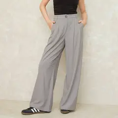 SYBILLA - Pantalón Palazzo Tiro Medio Mujer
