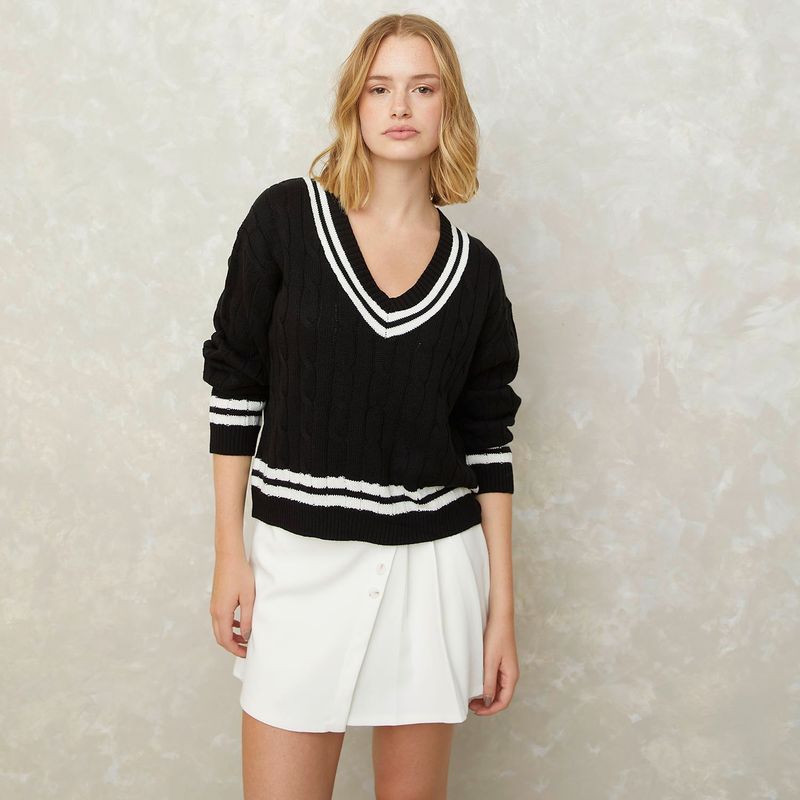 SYBILLA - Sweater Sybilla Texturado Manga Larga Mujer