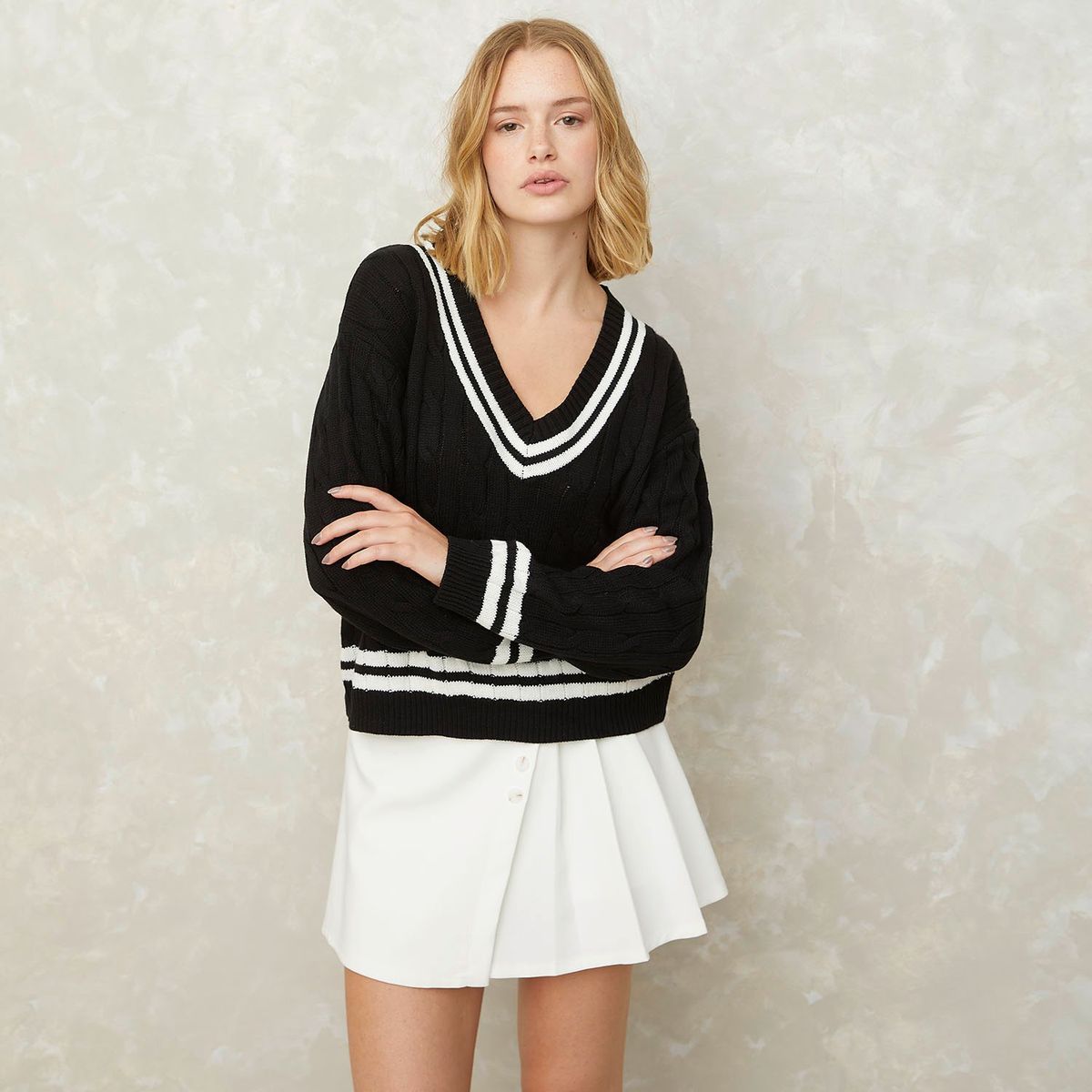 SYBILLA - Sweater Sybilla Texturado Manga Larga Mujer