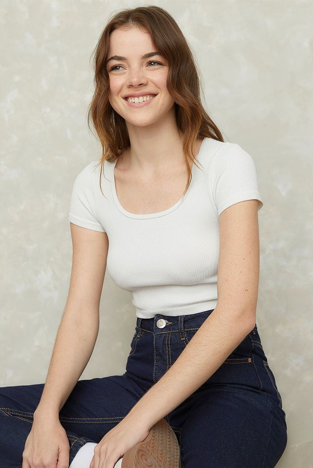 SYBILLA - Polera Manga Corta Mujer Sybilla Casual
