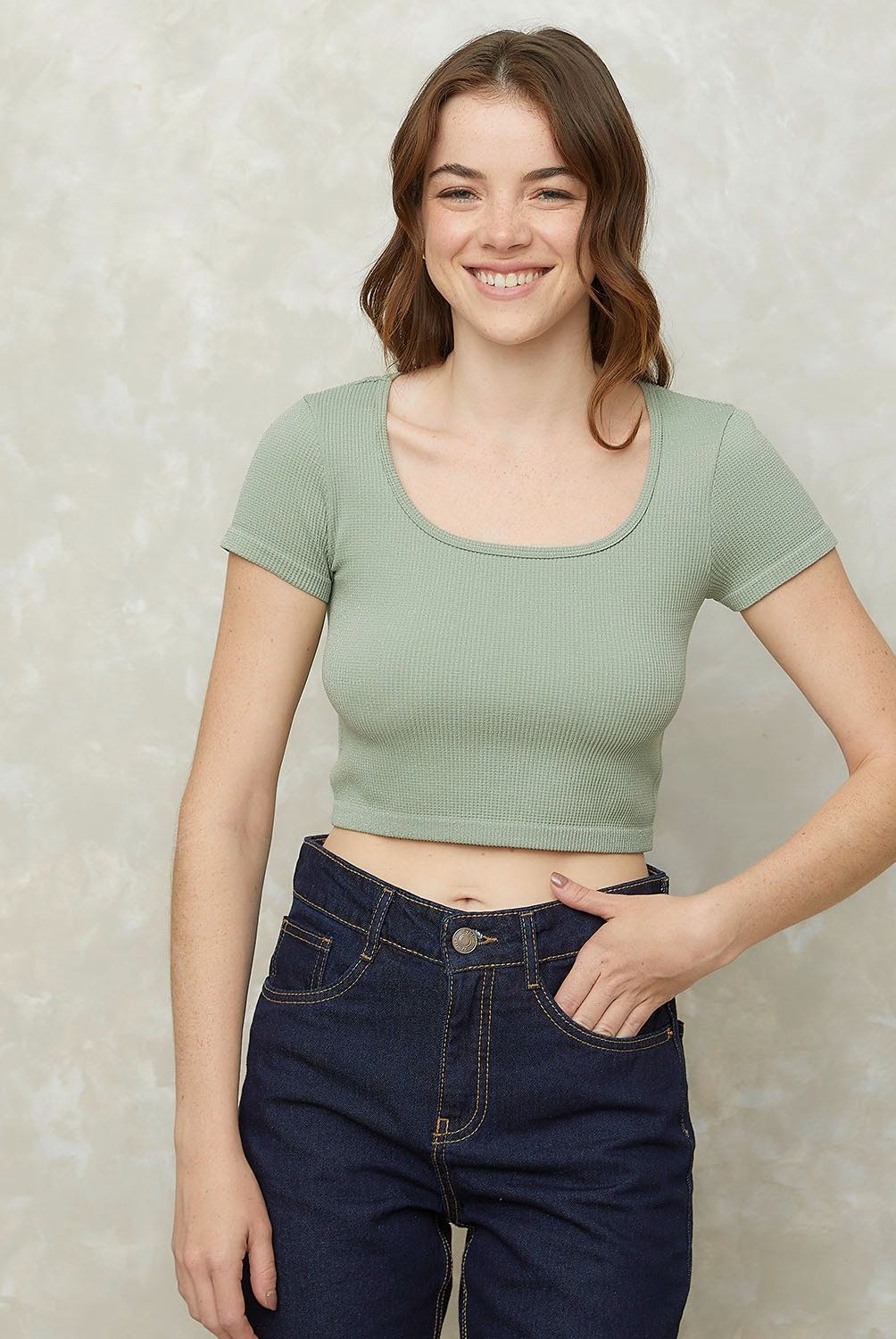 SYBILLA - Polera Manga Corta Mujer Sybilla Casual