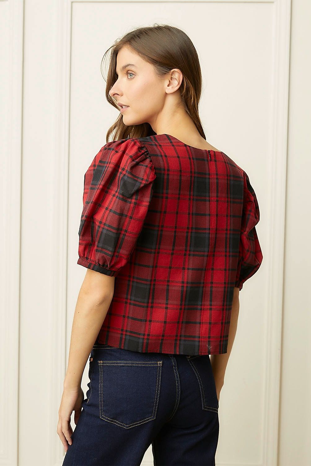 BASEMENT - Blusa Manga Corta Lino Mujer Basement
